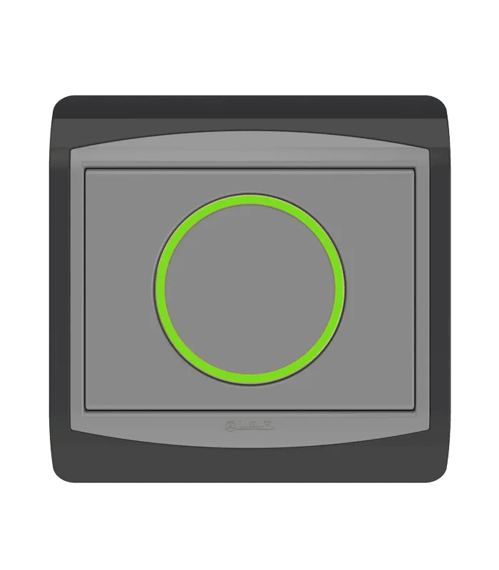 Poussoir rond lumineux LED