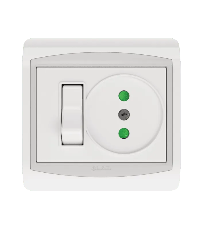 Interrupteur va et vient + Prise de courant 2P