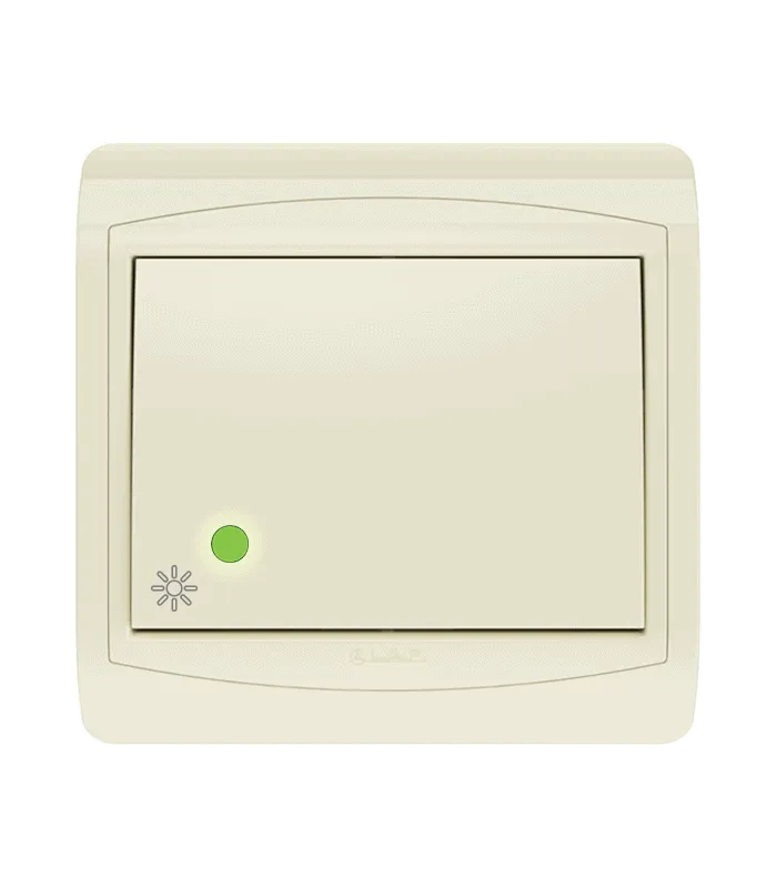 Poussoir à bascule lumineux LED