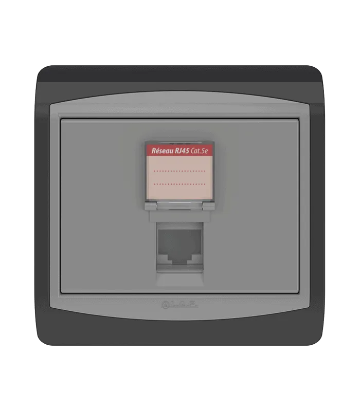 Prise RJ45 CAT.5e + obturateur