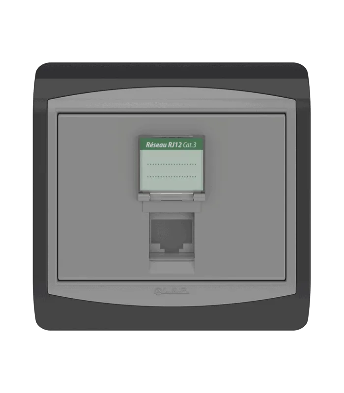Prise RJ12 CAT.3 + obturateur