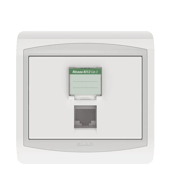Prise RJ12 CAT.3 + obturateur