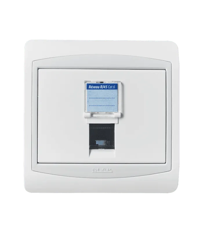 Prise RJ45 CAT.6 + obturateur