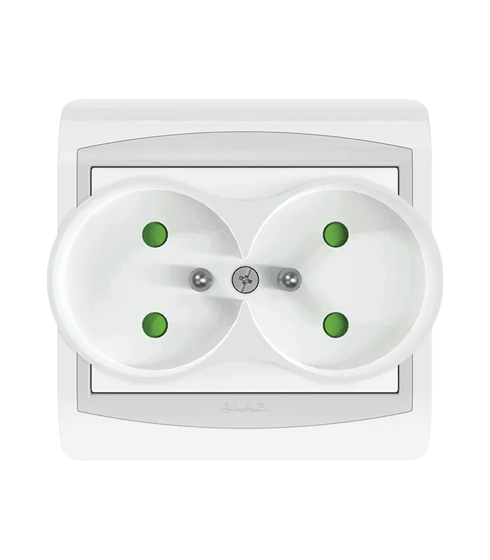 Double Prise 2 P + TERRE