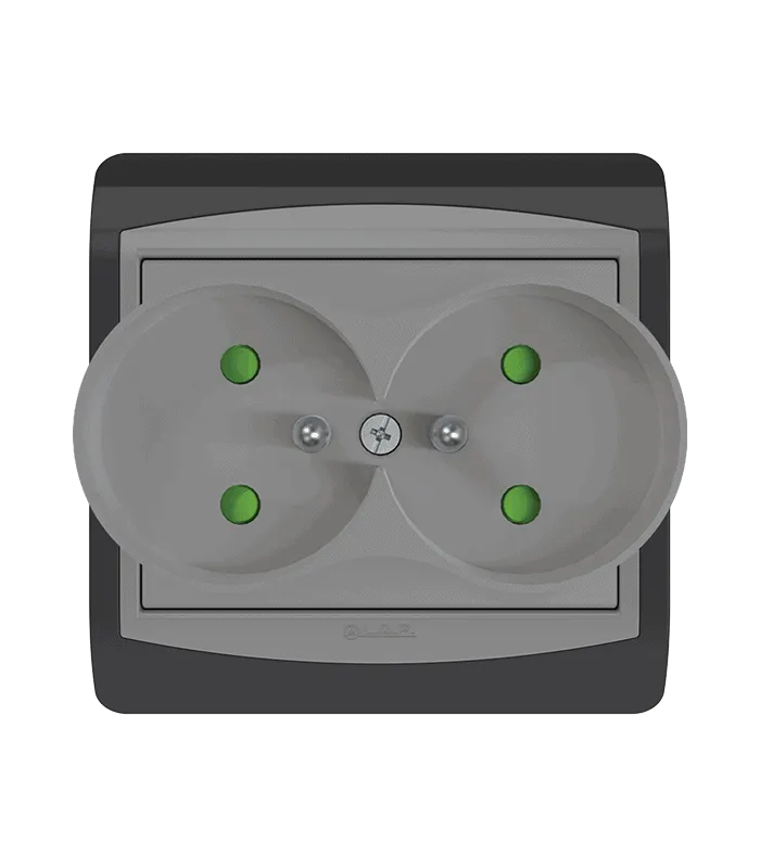 Double Prise 2 P + TERRE