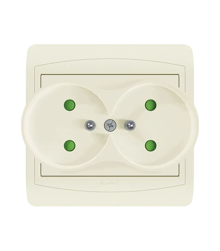 Double Prise 2 P + TERRE