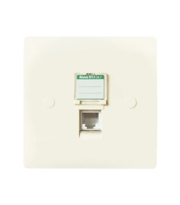Prise RJ12 CAT.3 + obturateur