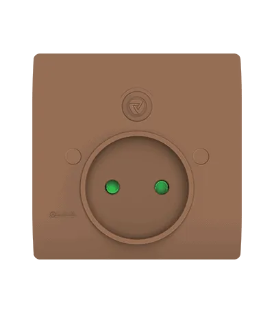 Prise de courant 2P + Sortie de fil avec bouchon