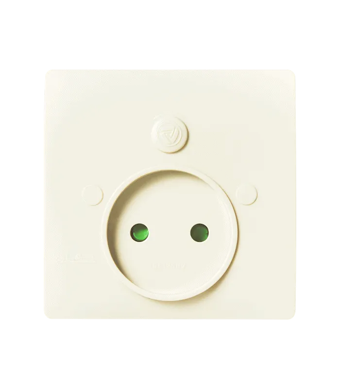 Prise de courant 2P + Sortie de fil avec bouchon