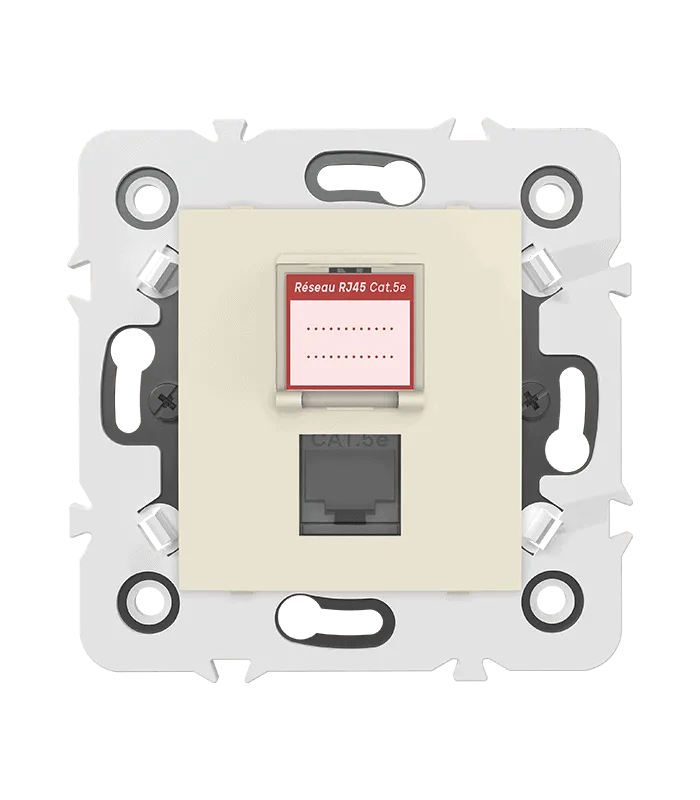 Prise RJ45 CAT.5e + obturateur