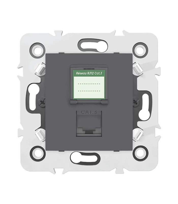Prise RJ12 CAT.3 + obturateur