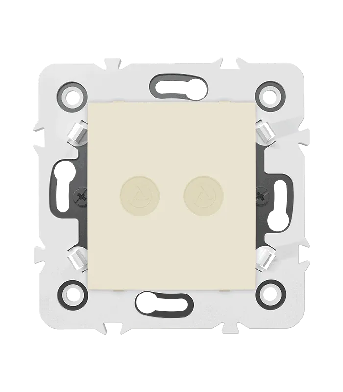 Sortie de fil double avec bouchon