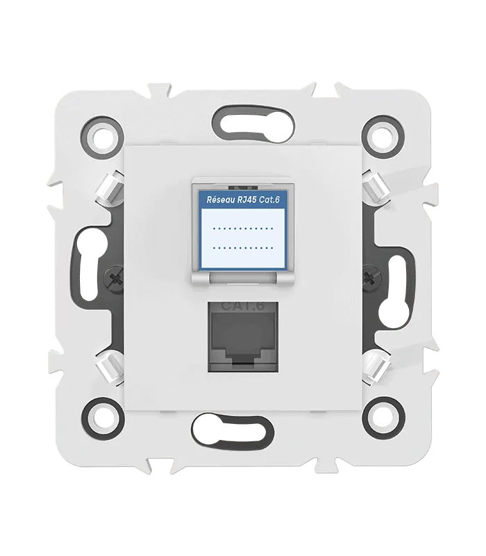 Prise RJ45 CAT.6 + obturateur