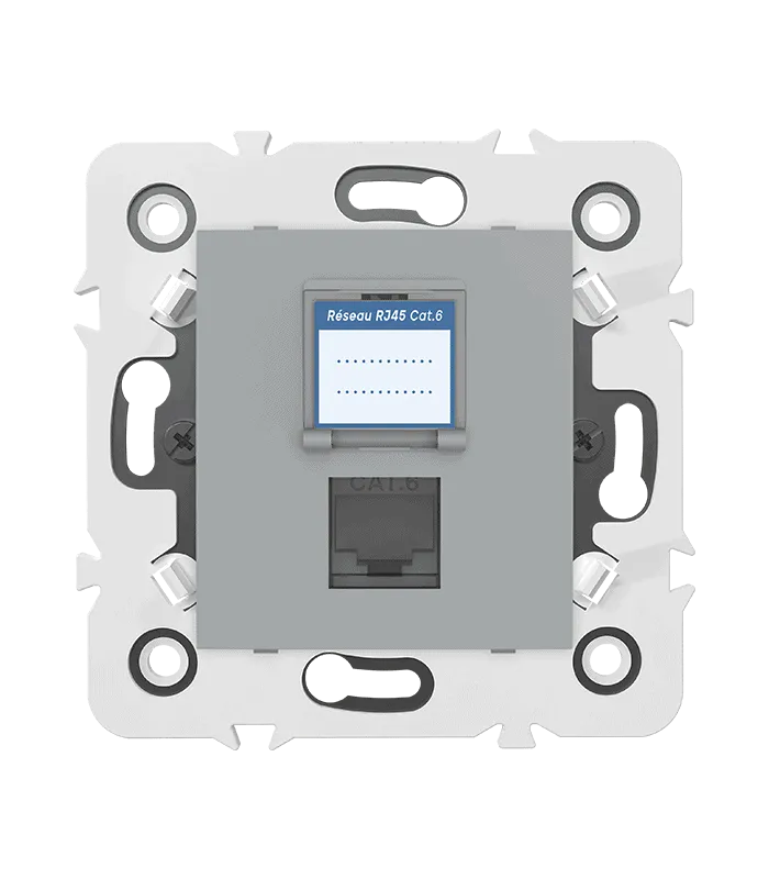 Prise RJ45 CAT.6 + obturateur