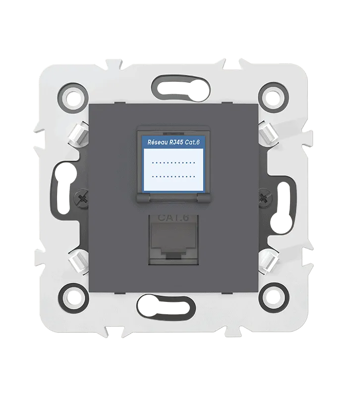 Prise RJ45 CAT.6 + obturateur