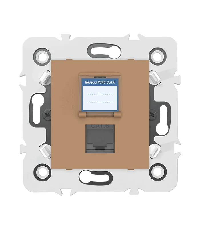 Prise RJ45 CAT.6 + obturateur