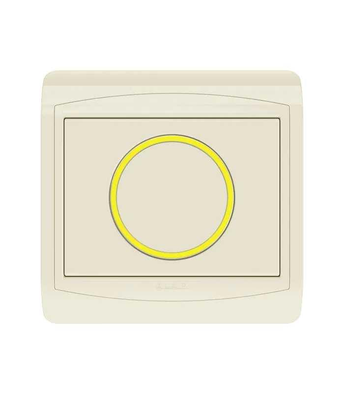 Poussoir rond lumineux LED