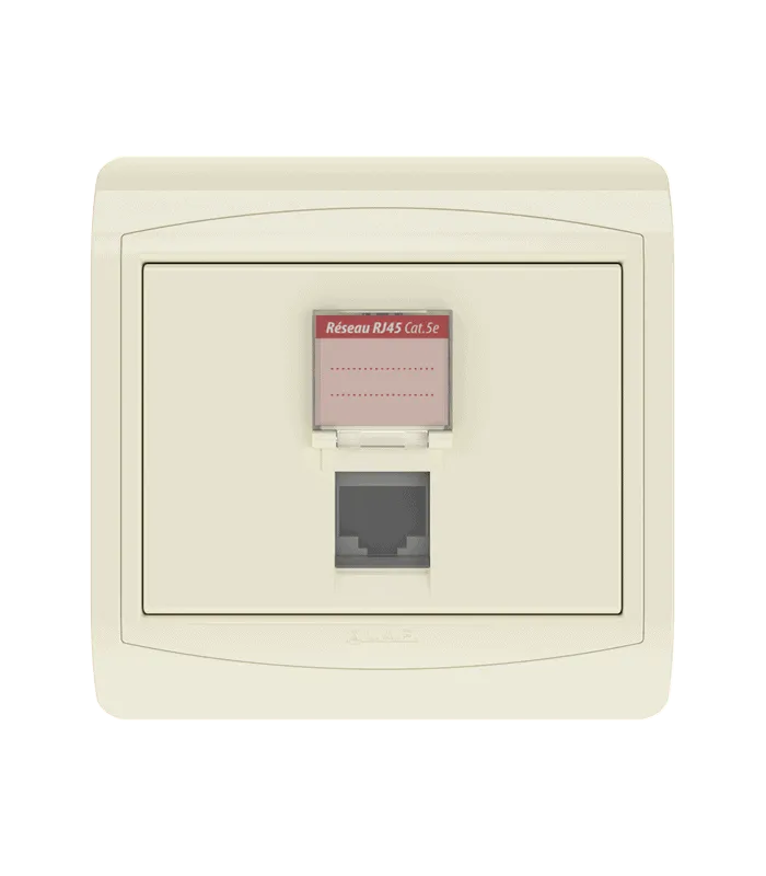 Prise RJ45 CAT.5e + obturateur
