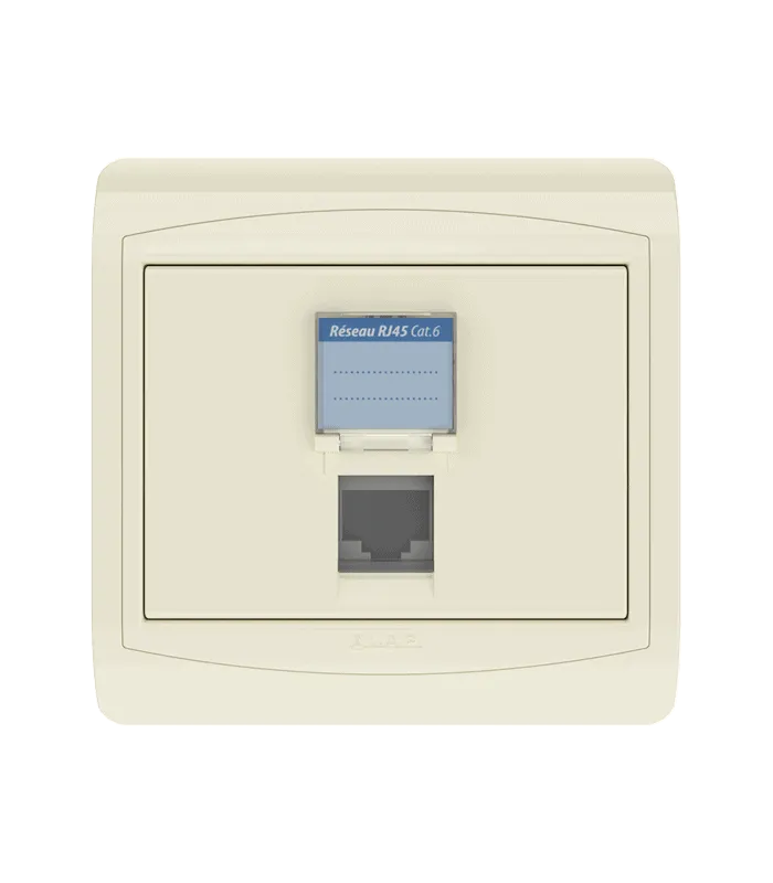 Prise RJ45 CAT.6 + obturateur